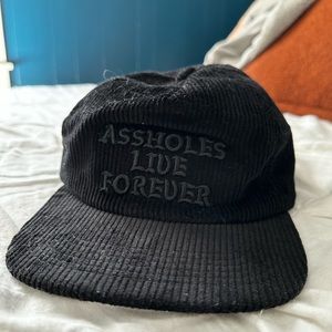 Assholes live forever corduroy hat
